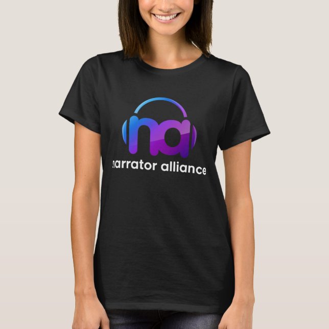 T-shirt noir Narrator Alliance (Devant)