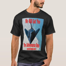 T-shirt noir "Nous vous aurons" pour hommes