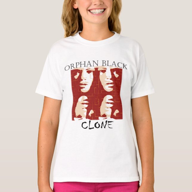 T-SHIRT NOIR ORPHELIN (Devant)