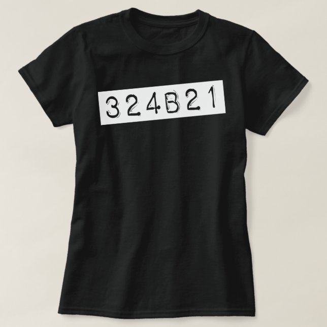T-shirt Noir orphelin 324B21 (Design devant)