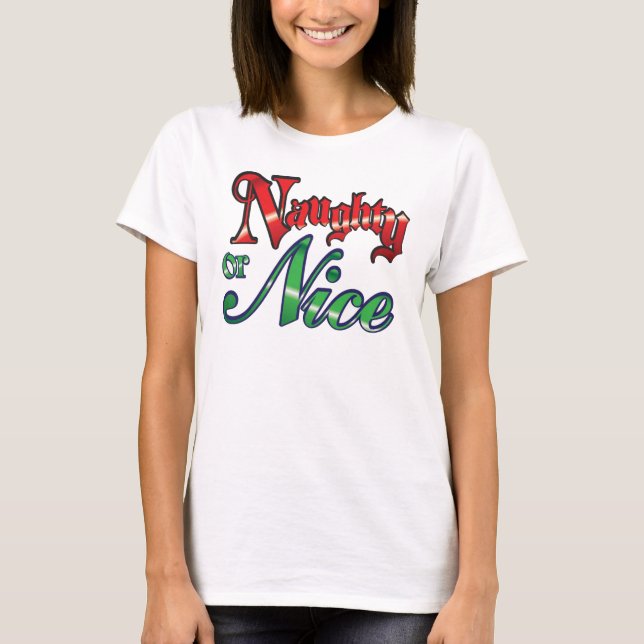 T-shirt noir ou joli design de Noël (Devant)