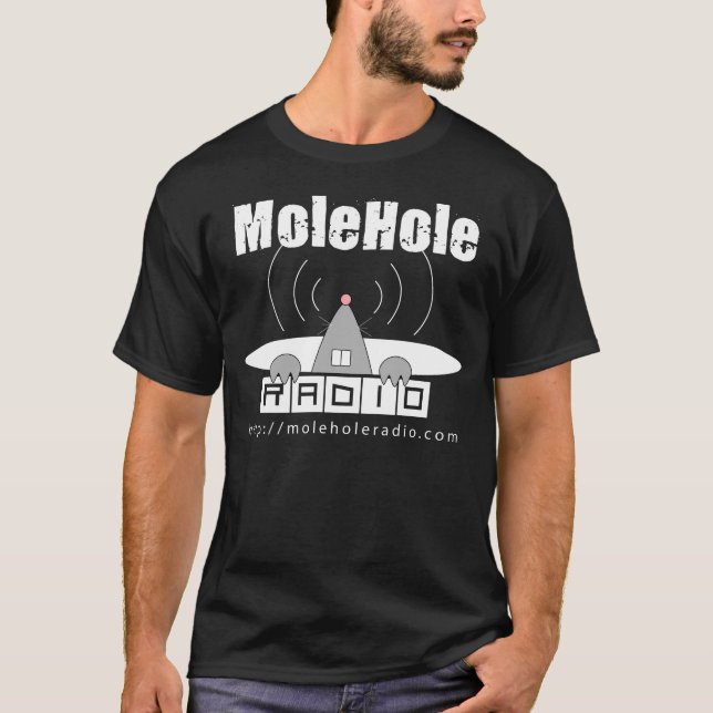 T-shirt Noir par radio de MoleHole (Devant)