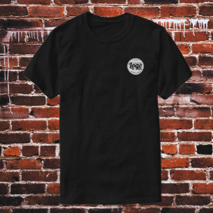 T-shirt noir personnalisé avec logo pour petites e