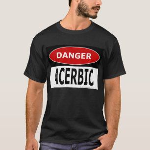 T-shirt Noir piquant de danger