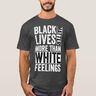 T-shirt Noir plus que blanc