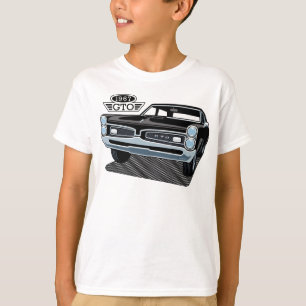 T-shirt Noir Pontiac GTO 1967