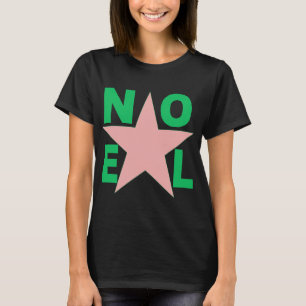 T-shirt noir pour femme NOEL 7 ETOILES 