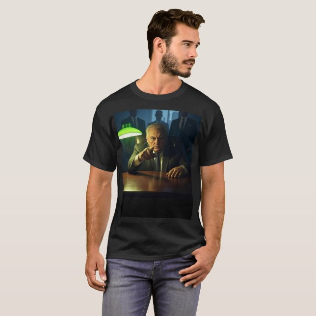 T-shirt noir pour homme de chef (Devant entier)