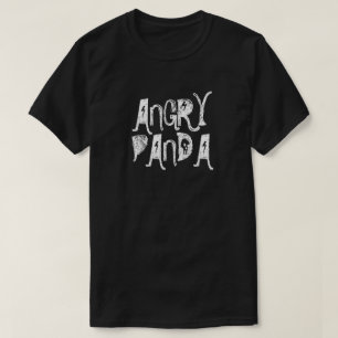 T-shirt noir pour homme de Panda en colère