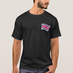T-Shirt Noir pour Hommes avec Union Jack