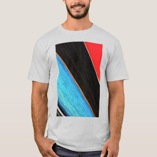 T-shirt Noir Rouge Et Bleu 312