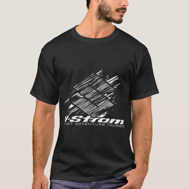 T-shirt Noir Suzuki V-Strom 2020 (Devant)
