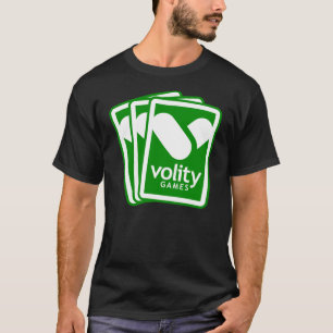 T-shirt Noir T de logo de fan de jeux de Volity