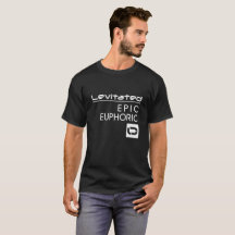 T-shirt noir V3 de l'émotion des hommes de LEV