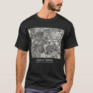 T-Shirt (noir) - Vagues d'encre déversée