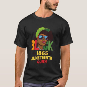 T-shirt Noire depuis 1865 juneteenth Reine pour femmes fil