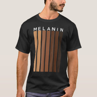 T-shirt Noirs Pride Melanins Pour Femmes Hommes Afro Queen
