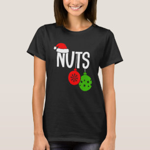 T-shirt Noix de Noël Couple de Noël M et Mme L