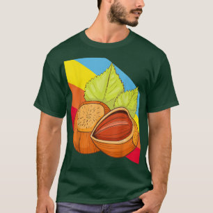 T-shirt Noix de noisette Nourriture Vegetarian Végétarien