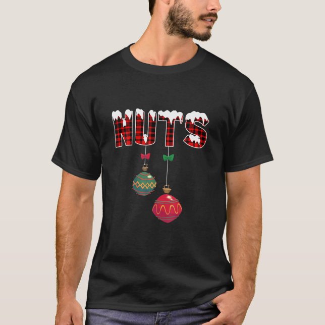 T-shirt Noix de poitrine Correspondantes châtaignes Noix d (Devant)