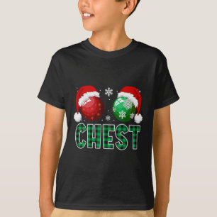 T-shirt Noix de poitrine Noël Amusants Couple de marrons