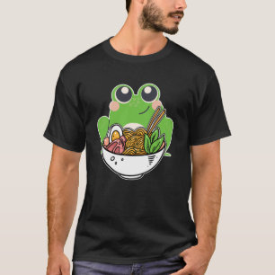 T-shirt Noix japonaises Ramen et jolie grenouille droguée