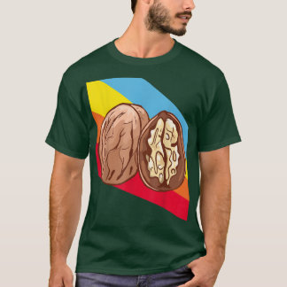 T-shirt Noix Noix Nut Nourriture Végétarien Végétarien