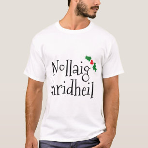 T-shirt Nollaig chridheil joyeux noël gaélique écossais.