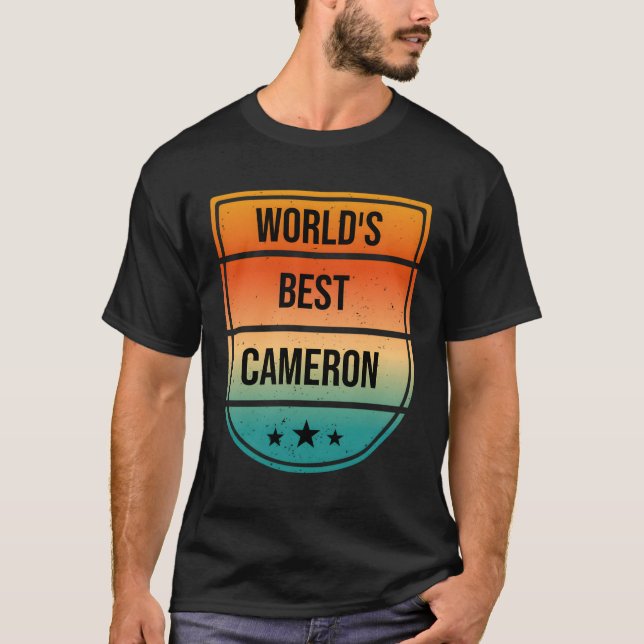 T-shirt Nom Cameron (Devant)