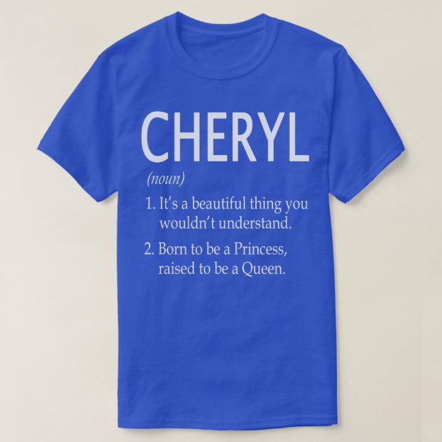 T-shirt Nom Cheryl Don 23 (Design devant)