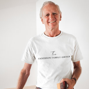 T-shirt Nom commercial de l'entreprise Uniforme Marque