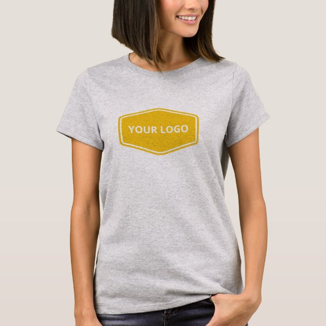 T-shirt Nom commercial personnalisé et Logo Femmes (Devant)