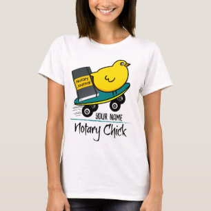 T-shirt Nom Customisé de l'option Notaire mobile sur skate