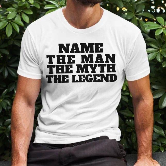 T-shirt Nom customisé L'Homme Le Mythe La Légende Amusant (Créateur téléchargé)