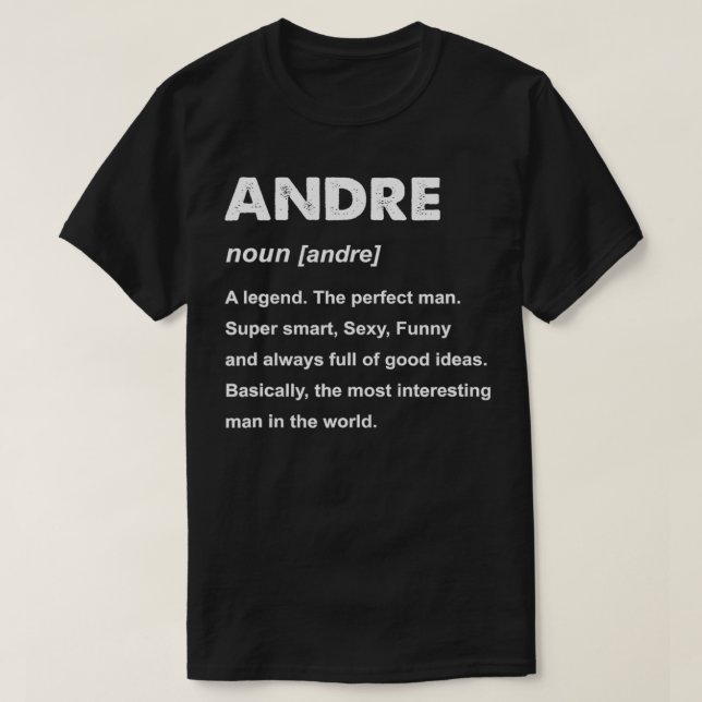 T-shirt Nom d'André Mens (Design devant)