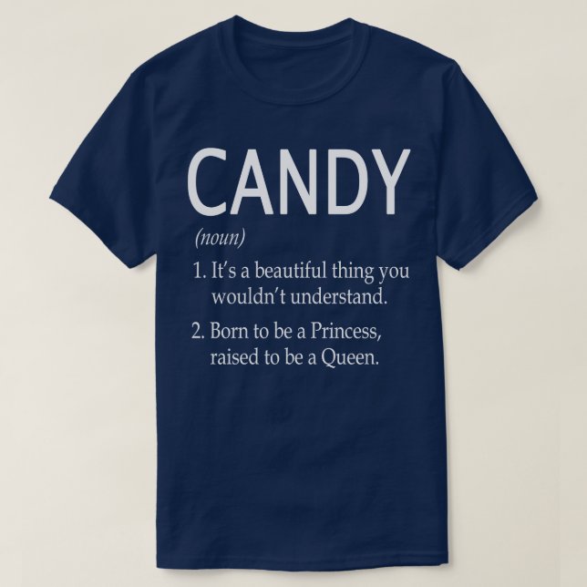 T-shirt Nom de bonbon cadeau (Design devant)