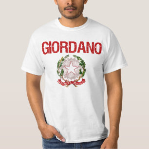 T-shirt Nom de famille d'Italien de Giordano