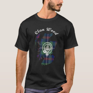 T-shirt Nom de famille en bois Ecosse clan tartan crest ba