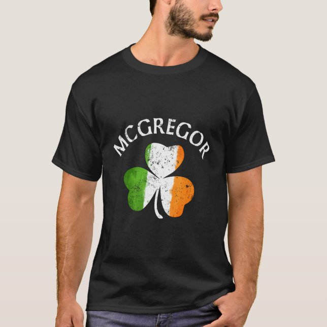 T-shirt Nom de famille Mcgregor Irish (Devant)