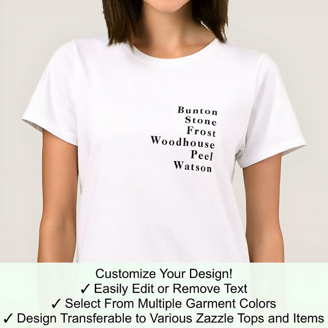 T-shirt Nom de famille Prénom Nom célèbre Tendance Personn (Créateur téléchargé)