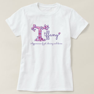 T-shirt Nom de filles de Tiffany et signification de la