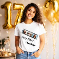 Nom de film de collage de photo anniversaire femme