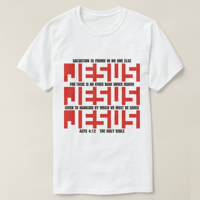 T-SHIRT NOM DE JÉSUS (Design devant)