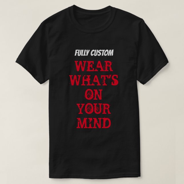 T-SHIRT NOM DE LA CUISINE ENTIÈREMENT PERSONNALISÉ (Design devant)