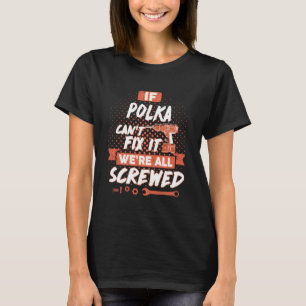 T-shirt Nom de la famille POLKA, crête de nom de famille P