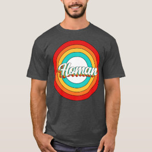 T-shirt Nom de la femme Chemise Vintage Homan Circle