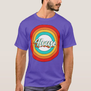 T-shirt Nom de la maison Chemise Vintage House Circle