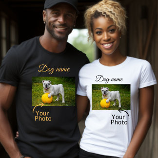 T-shirt Nom de la Personnaliser de chien, nom de votre pro