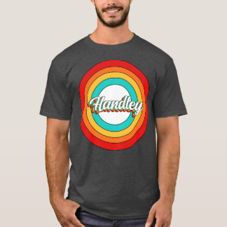 T-shirt Nom de la poignée Chemise Vintage Handley Circle