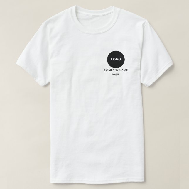 T-shirt Nom de la société de logo minimal Slogan Business  (Design devant)